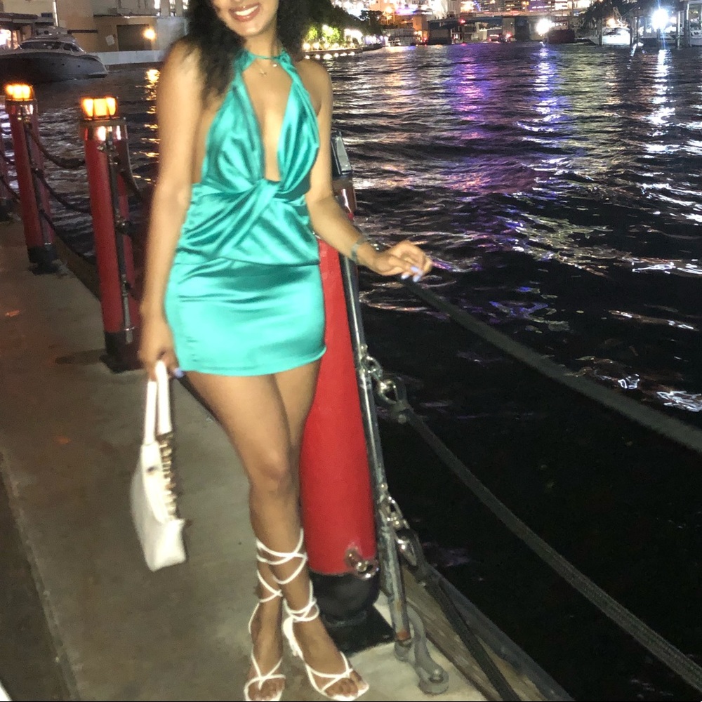 Satin dress!!